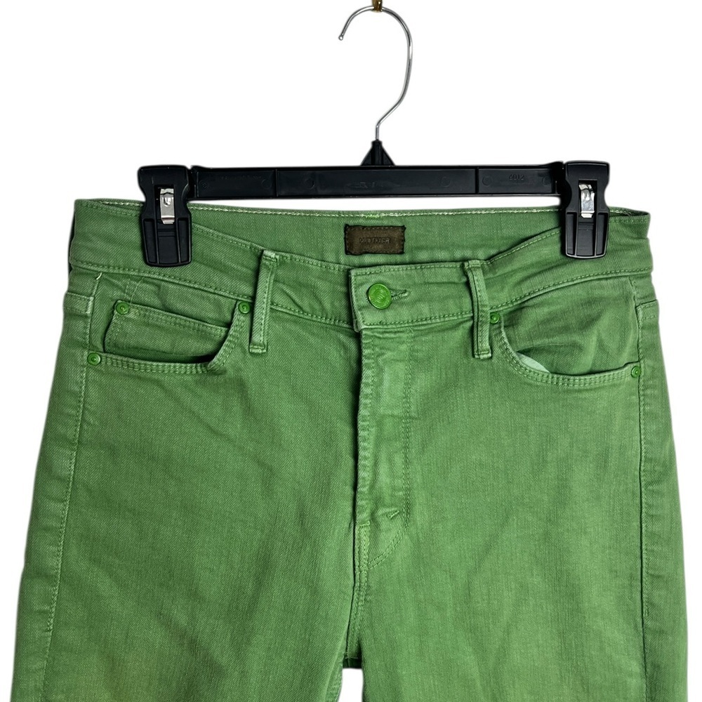 Mother The Mid Rise Dazzler Ankle Fray Play Date in Juniper Size 29 - Picture 4 of 13